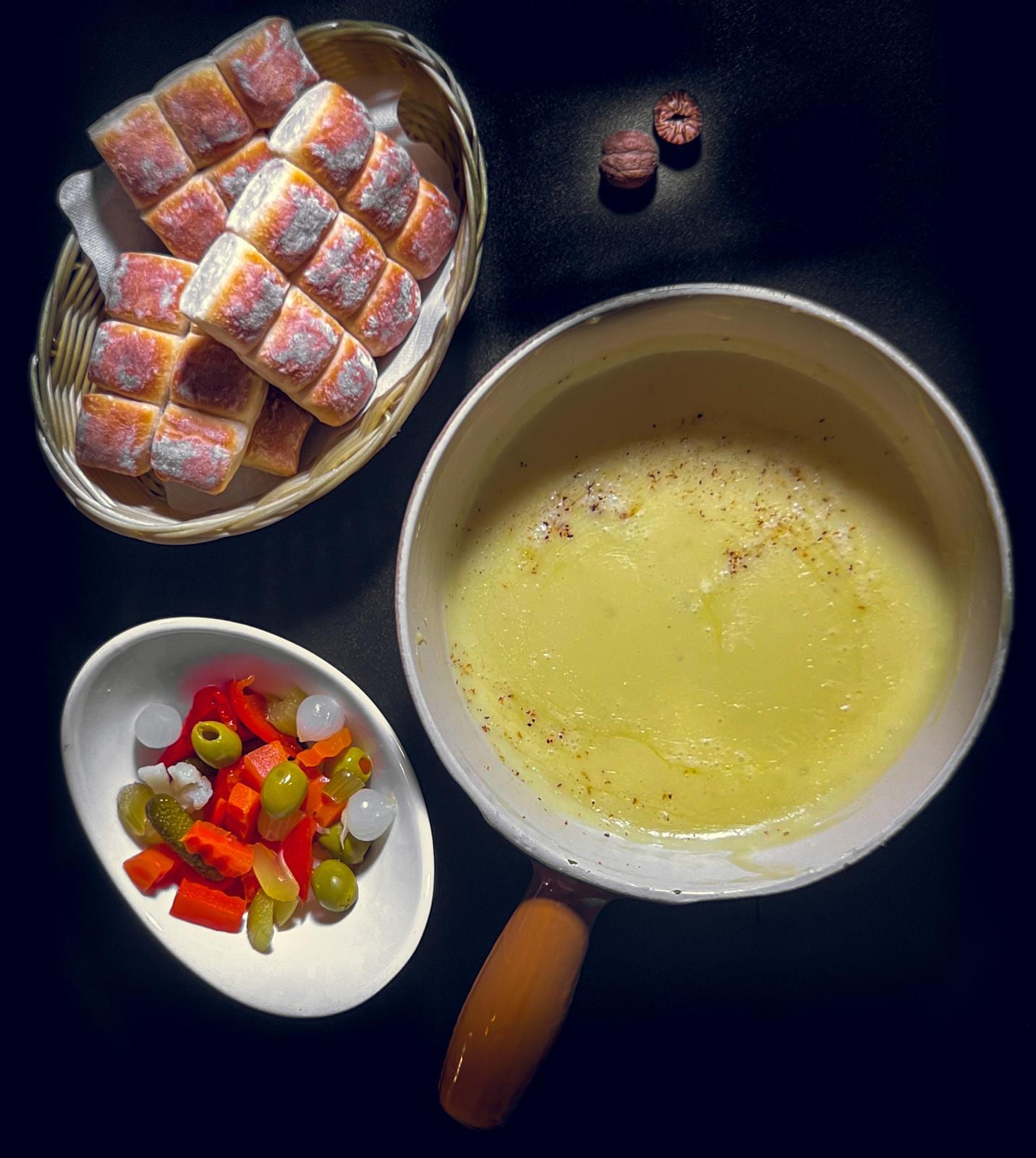 Brienz cheese fondue at Restaurant Lindenblüte
