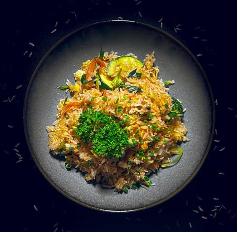 Fried Rice with Egg and Vegetables